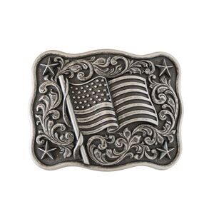 Nocona Men's USA Flag Belt Buckle